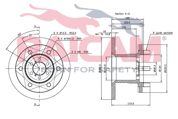 Stabdžių diskas RAICAM RD00190