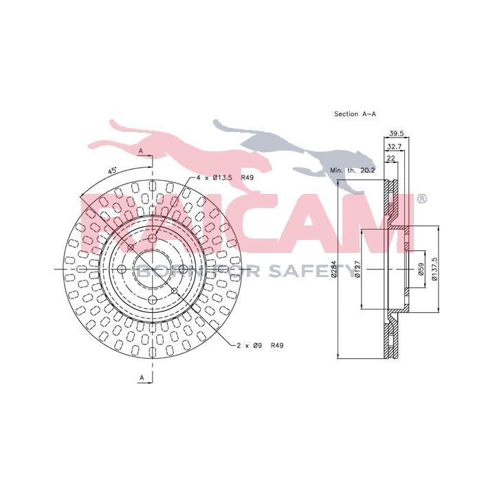 Stabdžių diskas RAICAM RD00192