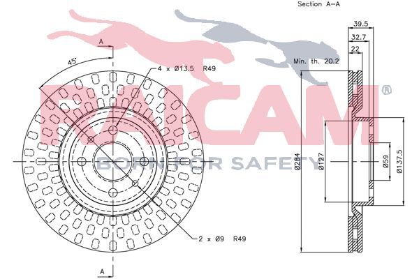 Stabdžių diskas RAICAM RD00192