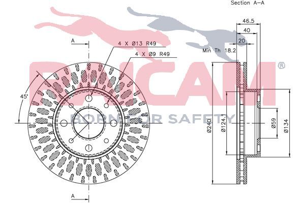 Stabdžių diskas RAICAM RD00195