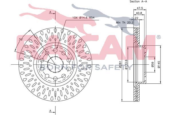 Stabdžių diskas RAICAM RD00197