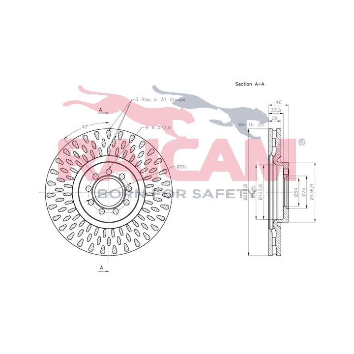 Stabdžių diskas RAICAM RD00218