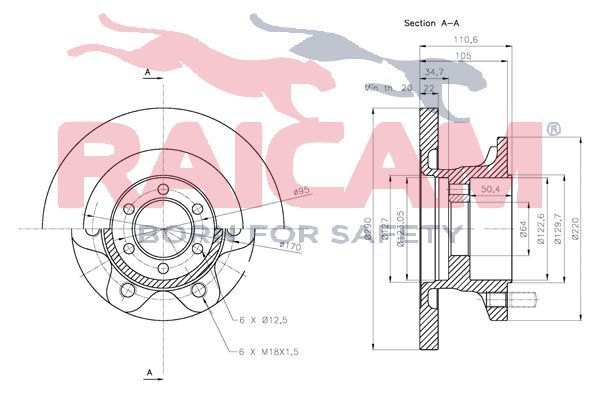Stabdžių diskas RAICAM RD00219