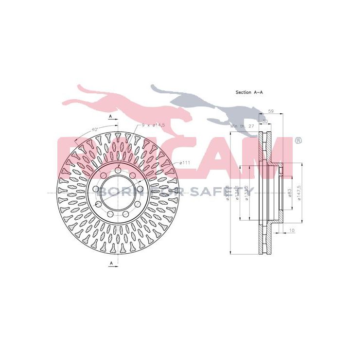 Stabdžių diskas RAICAM RD00222