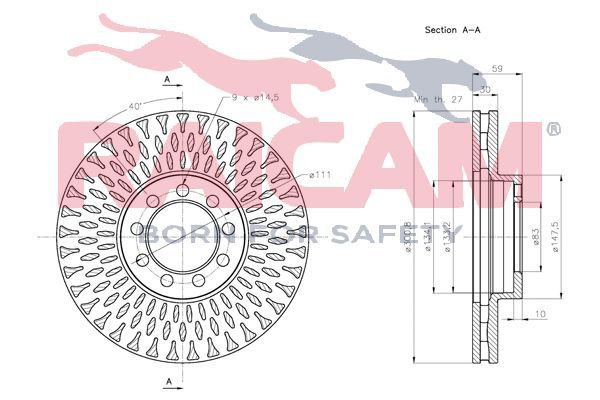 Stabdžių diskas RAICAM RD00222