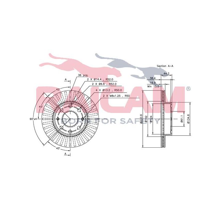 Stabdžių diskas RAICAM RD00280