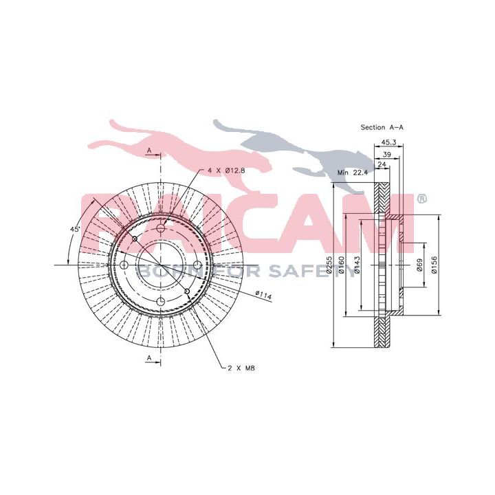 Stabdžių diskas RAICAM RD00328