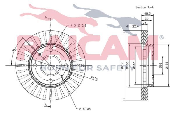 Stabdžių diskas RAICAM RD00328
