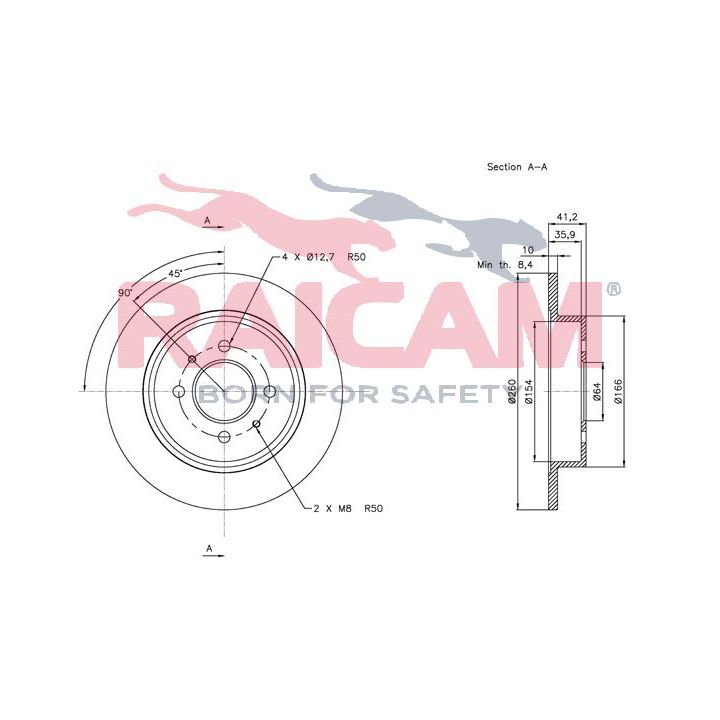 Stabdžių diskas RAICAM RD00361