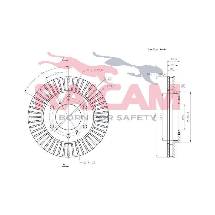 Stabdžių diskas RAICAM RD00374