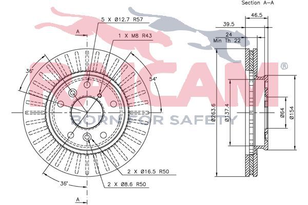 Stabdžių diskas RAICAM RD00383