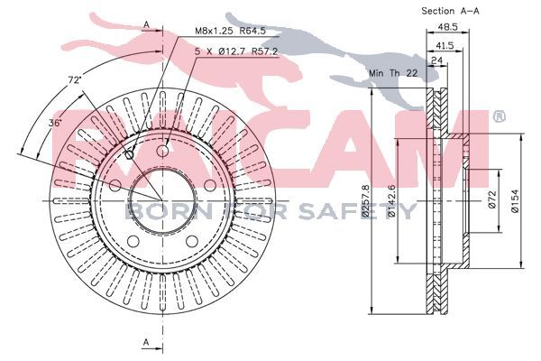 Stabdžių diskas RAICAM RD00389