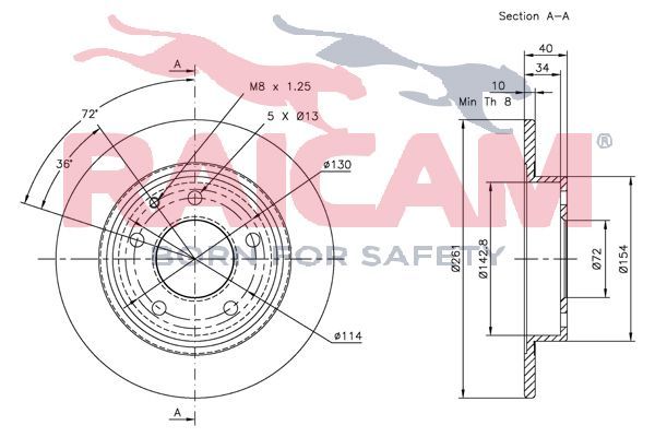 Stabdžių diskas RAICAM RD00390