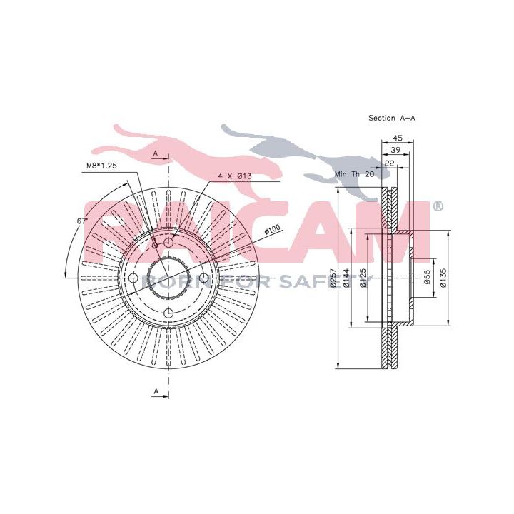 Stabdžių diskas RAICAM RD00392