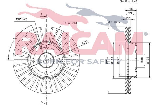 Stabdžių diskas RAICAM RD00392