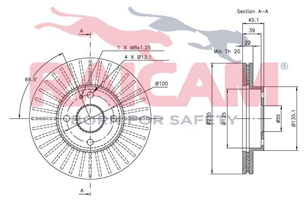 Stabdžių diskas RAICAM RD00394