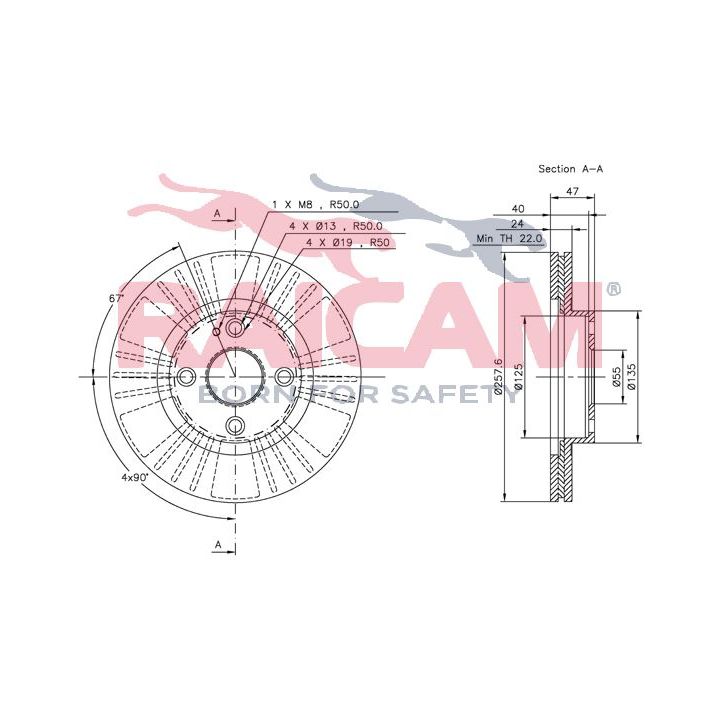 Stabdžių diskas RAICAM RD00397