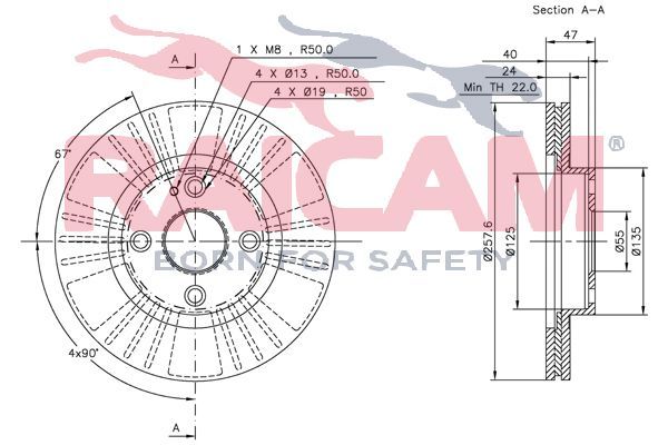Stabdžių diskas RAICAM RD00397