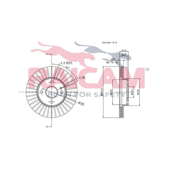 Stabdžių diskas RAICAM RD00399