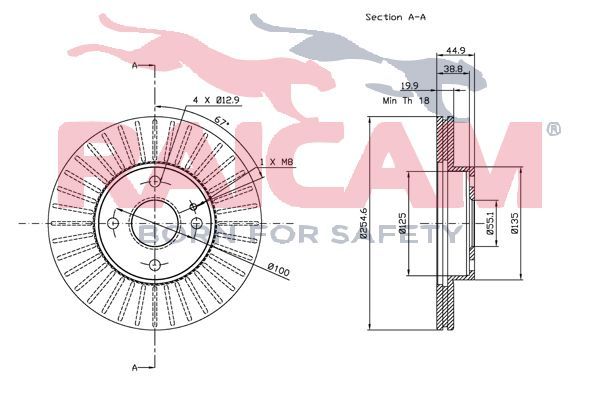 Stabdžių diskas RAICAM RD00399