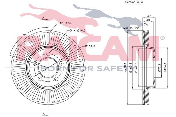 Stabdžių diskas RAICAM RD00418