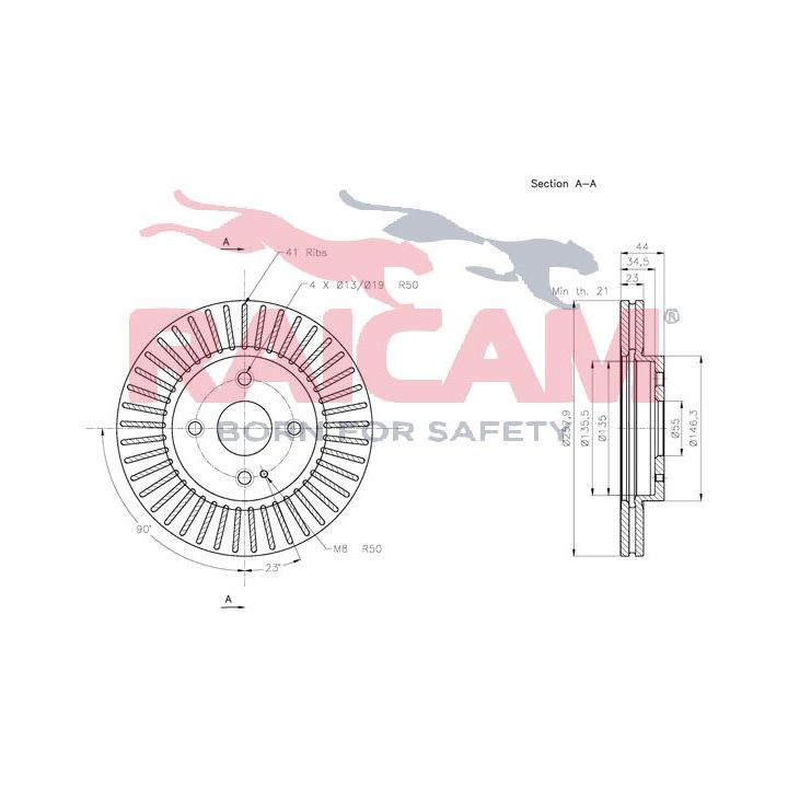 Stabdžių diskas RAICAM RD00421