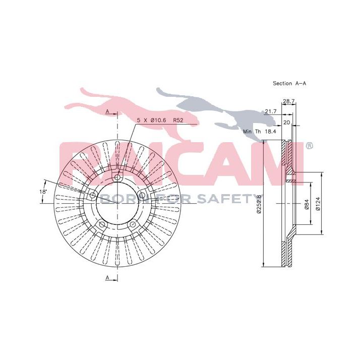 Stabdžių diskas RAICAM RD00509