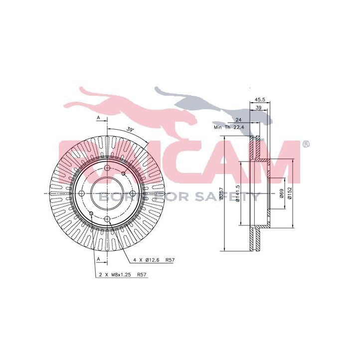 Stabdžių diskas RAICAM RD00516