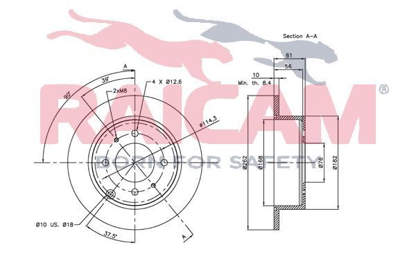 Stabdžių diskas RAICAM RD00517