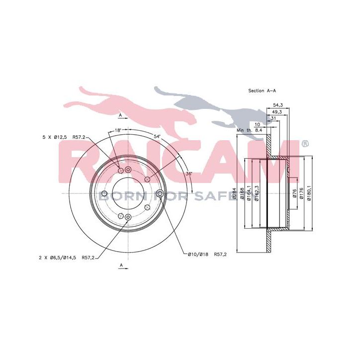 Stabdžių diskas RAICAM RD00529