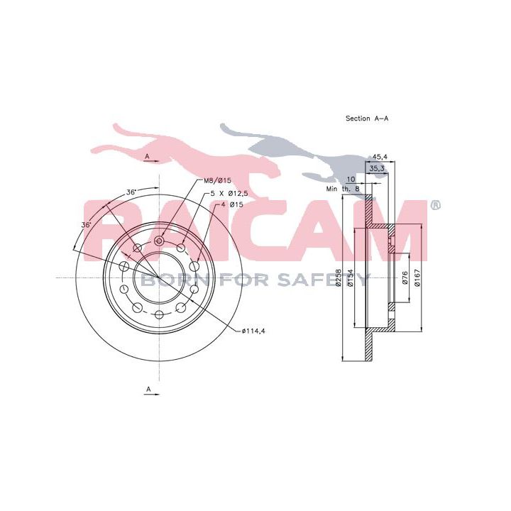 Stabdžių diskas RAICAM RD00530