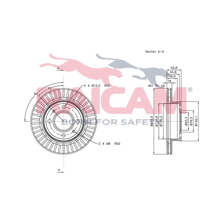 Stabdžių diskas RAICAM RD00532