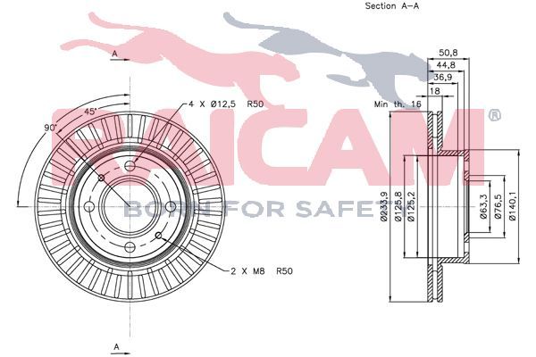 Stabdžių diskas RAICAM RD00532