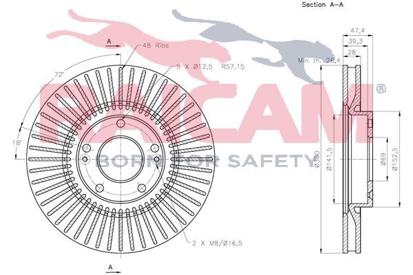 Stabdžių diskas RAICAM RD00537