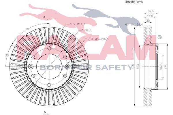 Stabdžių diskas RAICAM RD00539