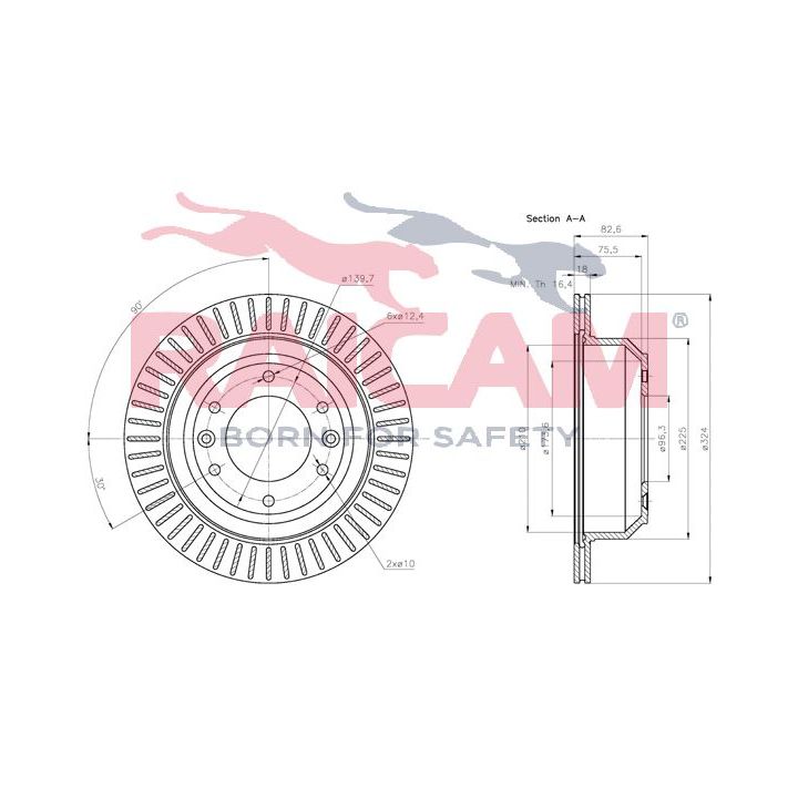 Stabdžių diskas RAICAM RD00540
