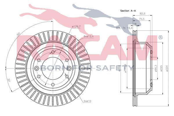 Stabdžių diskas RAICAM RD00540