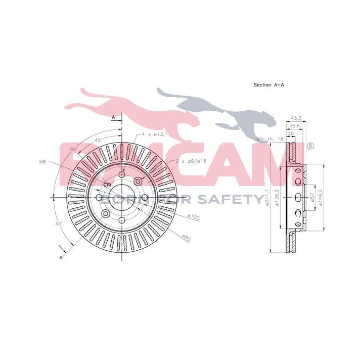 Stabdžių diskas RAICAM RD00541