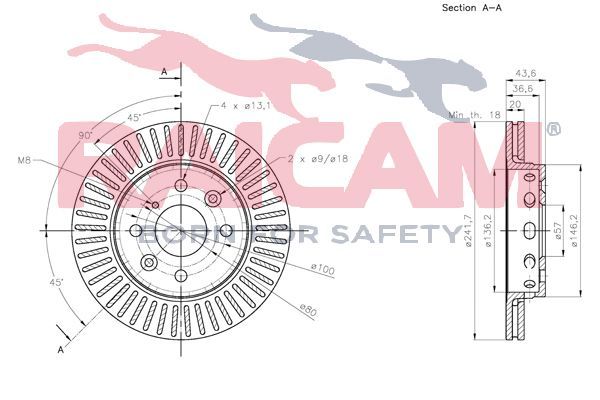 Stabdžių diskas RAICAM RD00541