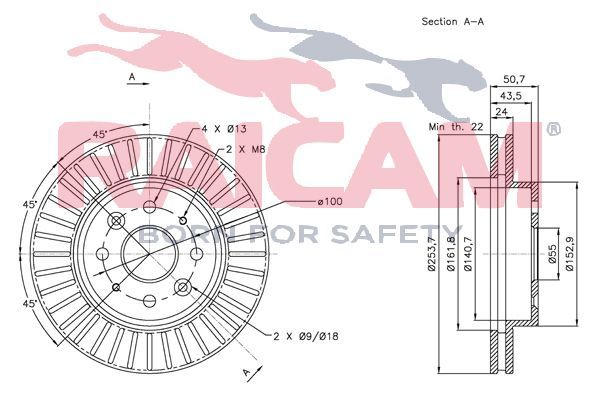 Stabdžių diskas RAICAM RD00554