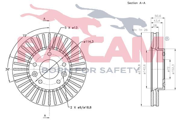 Stabdžių diskas RAICAM RD00560