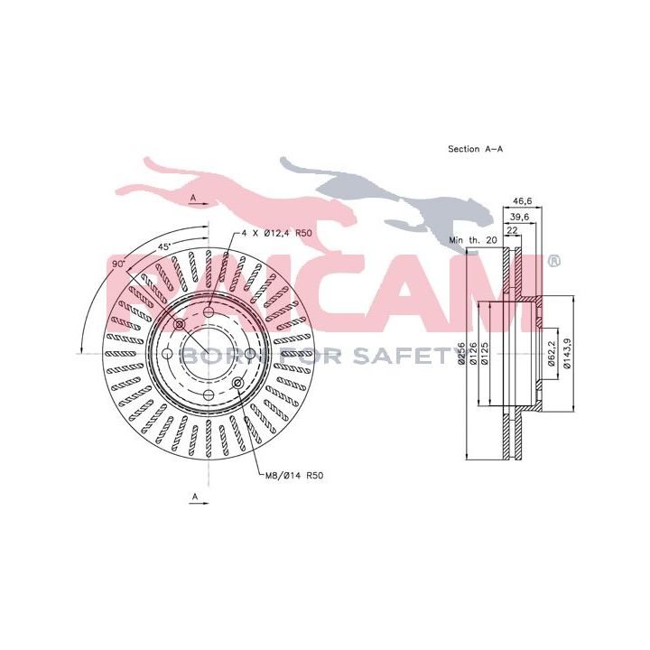 Stabdžių diskas RAICAM RD00561