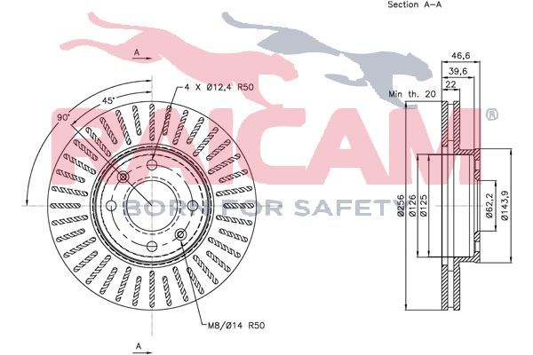 Stabdžių diskas RAICAM RD00561