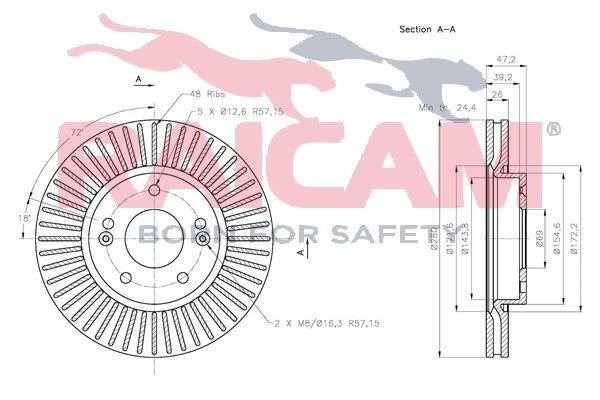 Stabdžių diskas RAICAM RD00564