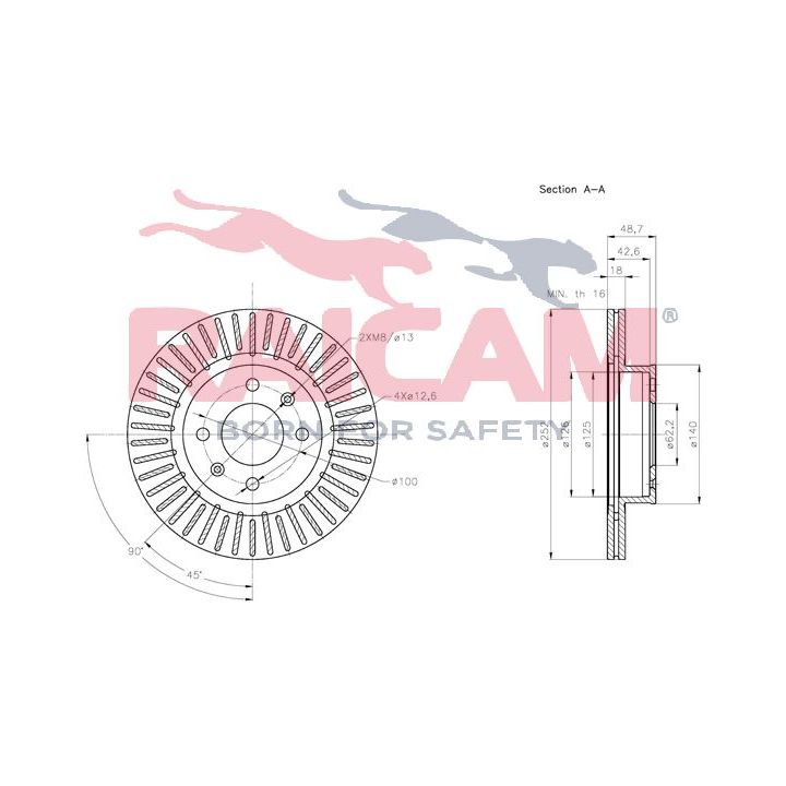 Stabdžių diskas RAICAM RD00566