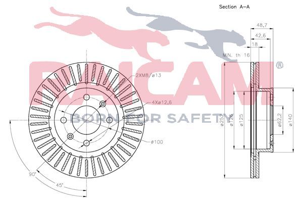 Stabdžių diskas RAICAM RD00566