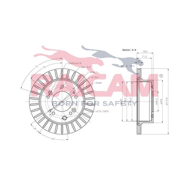 Stabdžių diskas RAICAM RD00567
