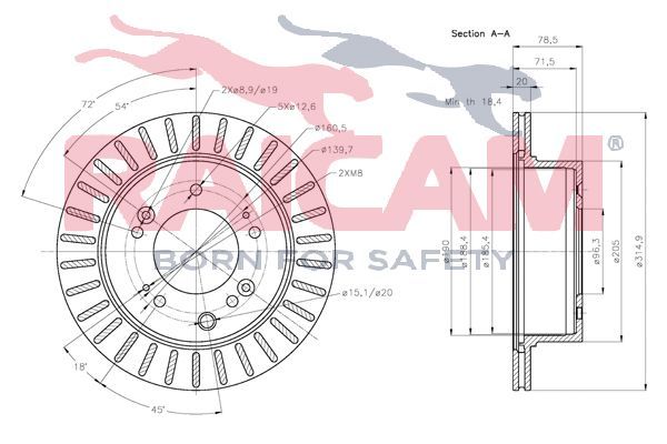 Stabdžių diskas RAICAM RD00567