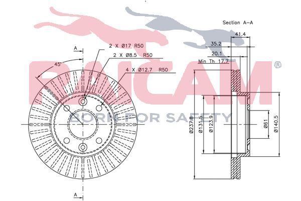 Stabdžių diskas RAICAM RD00658