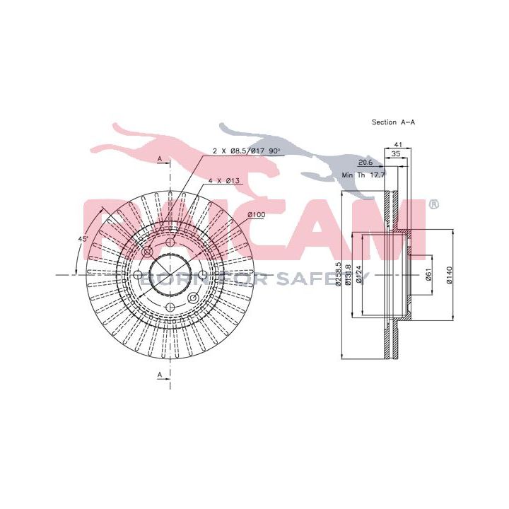 Stabdžių diskas RAICAM RD00659